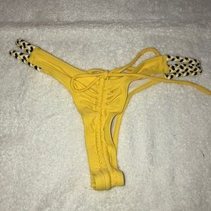 Yellow bikini bottoms